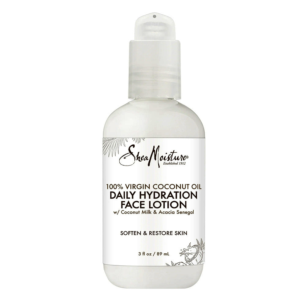 SheaMoisture 100% Virgin Coconut Oil Daily Hydration Face Lotion, 3.2 Oz